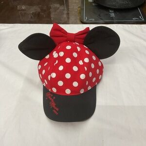 Disney Red Minnie Mouse Hat with Black Ears (Youth)